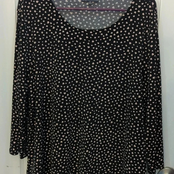 Adriana Papell heart blouse size 2x - Picture 6 of 7